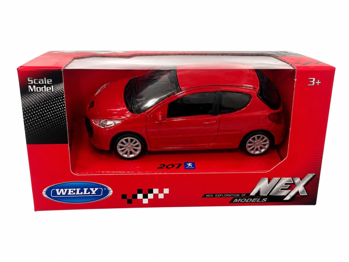 PEUGEOT 207 ROJO 1:43 - WELLY1