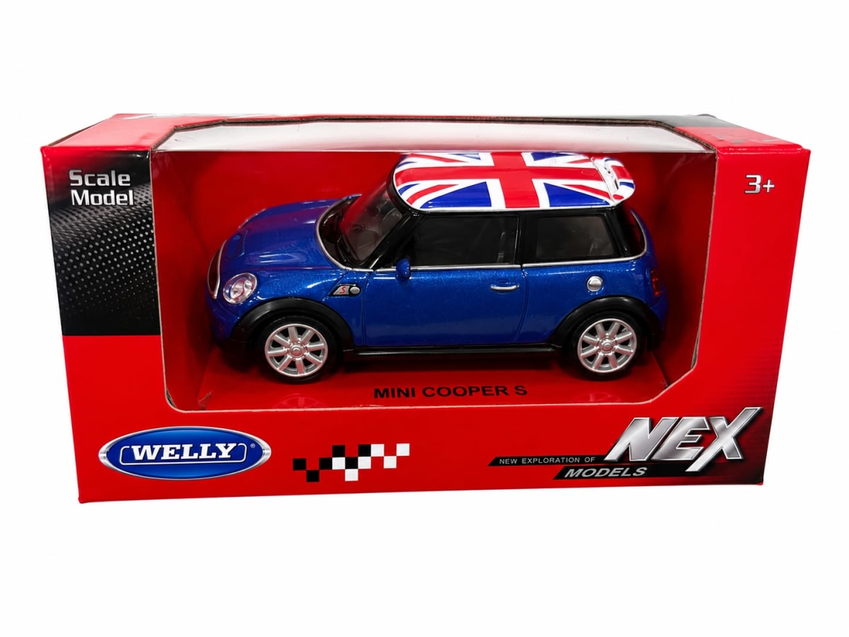 MINI COOPER BRITISH FLAG 1:43 - WELLY1
