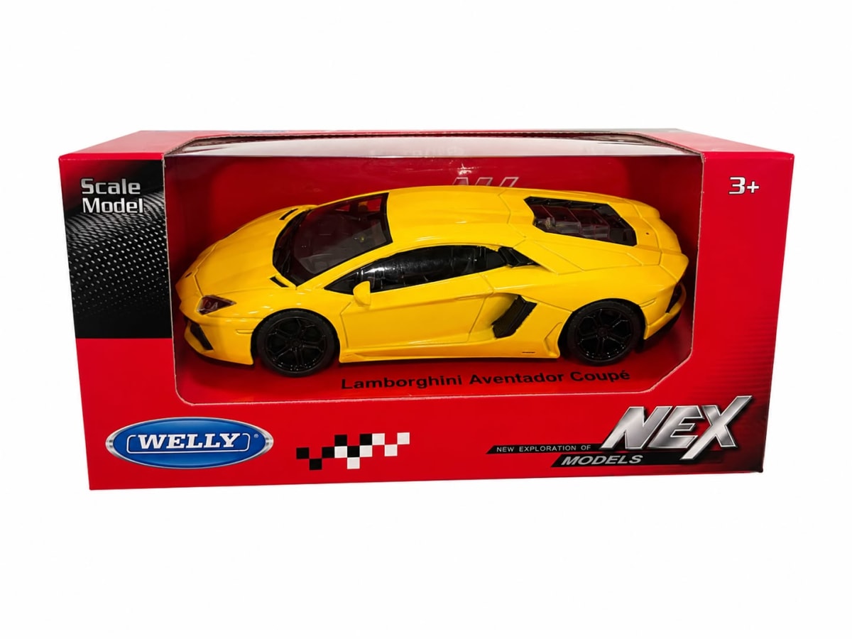 LAMBORGHINI AVENTADOR COUPE AMARILLO 1:43 - WELLY1