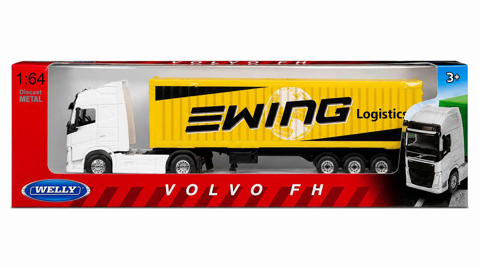 CAMION 1:64 VOLVO FH LOGISTICS - WELLY