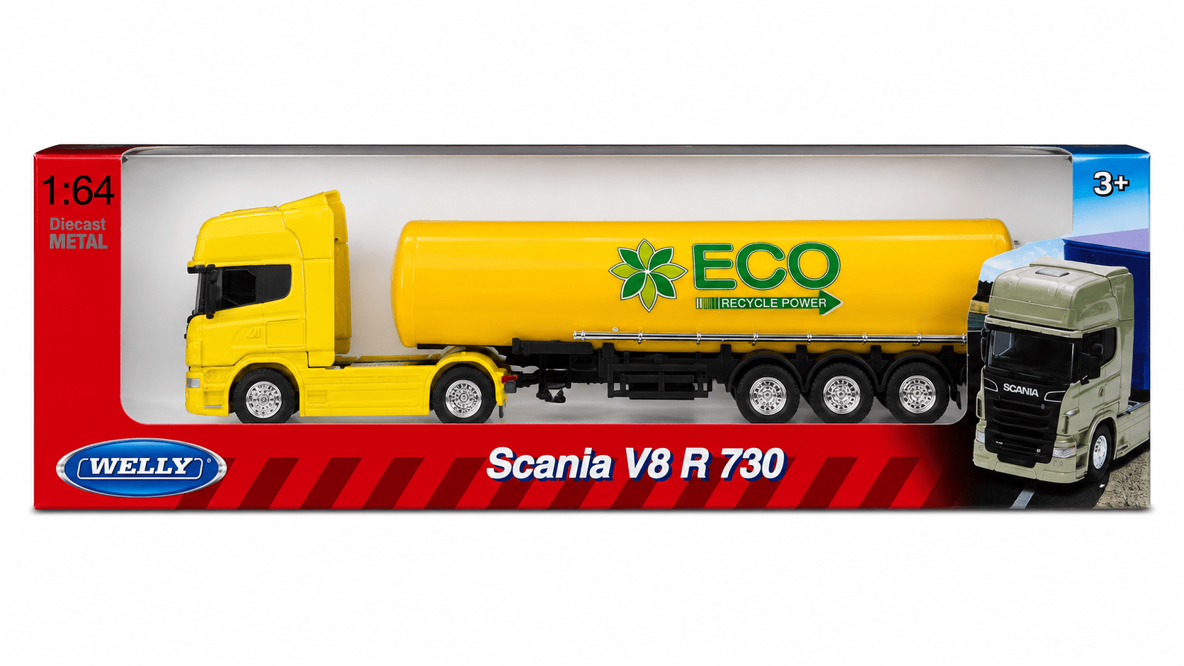 CAMION 1:64 SCANIA V8 R730 OIL - WELLY