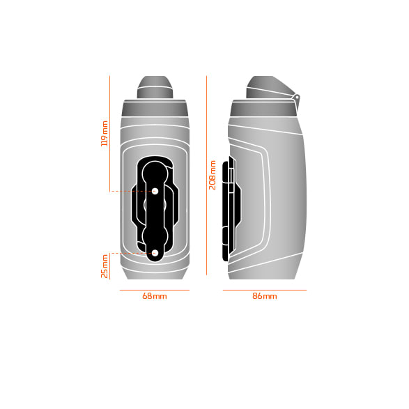 BOTELLA FIDLOCK TWIST SET 590ml ANTIBACTERIANA + BIKE BASE3