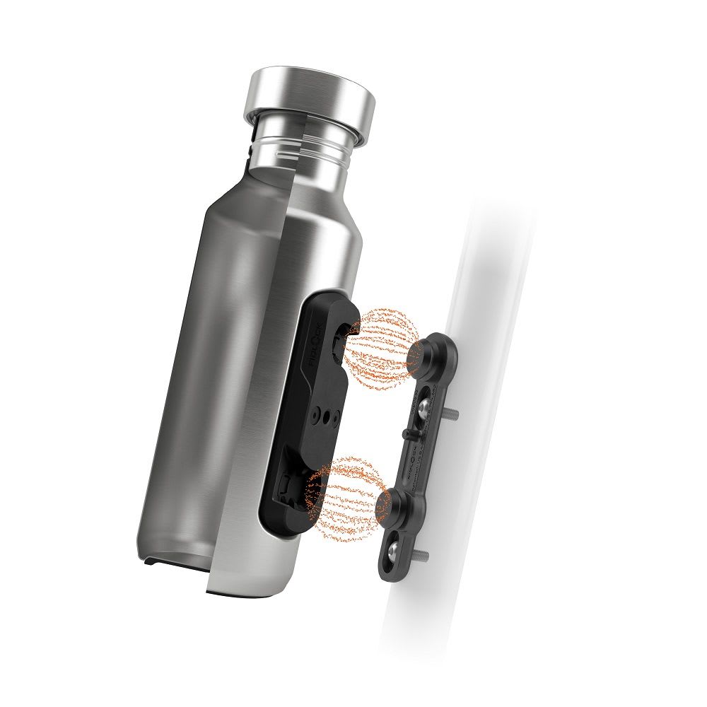 BOTELLA FIDLOCK TWIST SET ALUMINIO + BIKE BASE2
