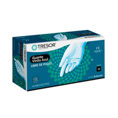 GUANTES DE VINILO TRESOR TALLA M 100 UNI