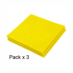 PAÑOS GAMUZA AMARILLO X3 UNID