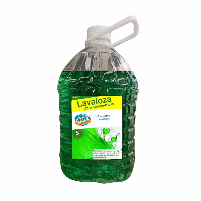 LAVALOZA ULTRA CONCENTRADO BIOREN CON ANTIGRASA 5 LTS1