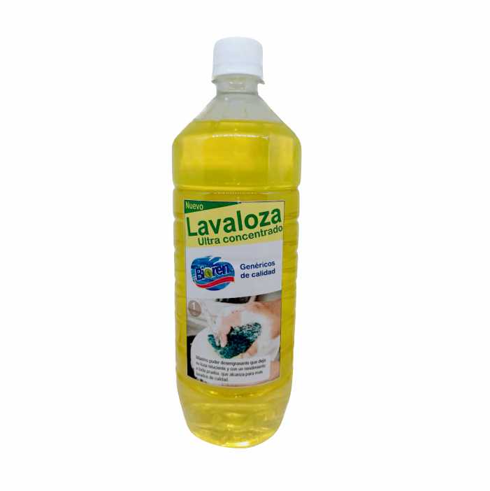 LAVALOZA ULTRA CONCENTRADO BIOREN CON ANTIGRASA 1LT1