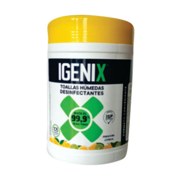 TOALLITAS HUMEDAS DESINFECTANTES IGENIX 105 UNIDADES1