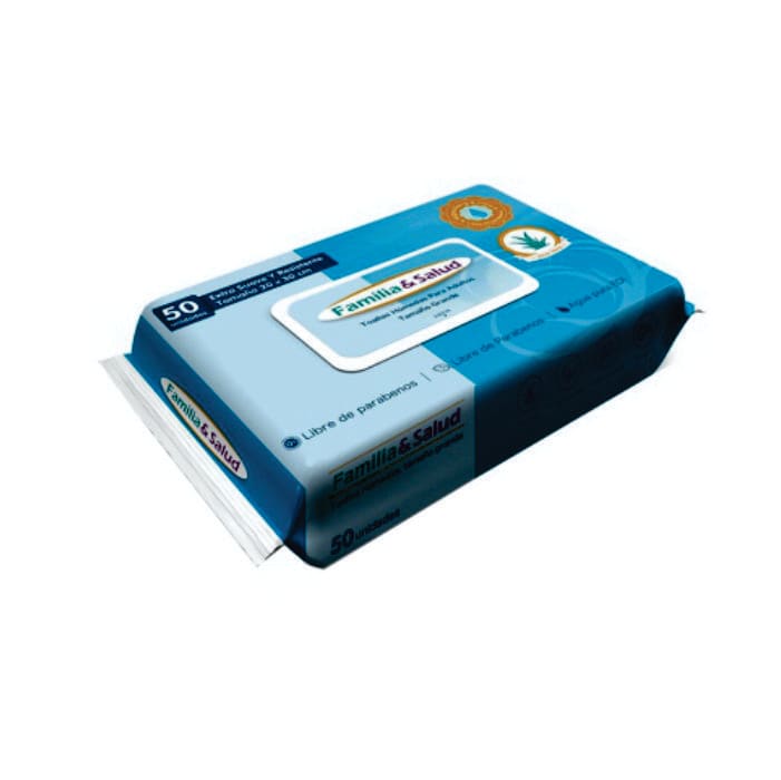 TOALLAS HUMEDAS PARA ADULTOS FAMILIA Y SALUD 50 UNI1