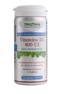 Vitamina D3 800UI con prebióticos 600mg1