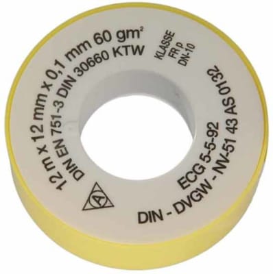 CINTA EMPAQUETADURA 1/2'' X 12 MTS. GAS FRANCESA (OF)1