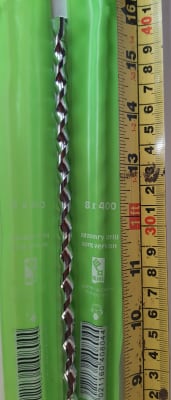BROCA CONCRETO LARGA KRAFT BOHRER 8MM X 400MM1