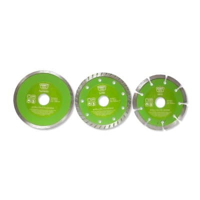 DISCO DIAMANTE KRAFT BOHRER JUEGO 3 PIEZAS 115 X 22,23 MM1