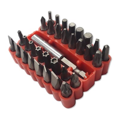 PUNTA DESTORNILLADOR KRAFT BOHRER C/ADAPTADOR JGO. 33 PZAS.1