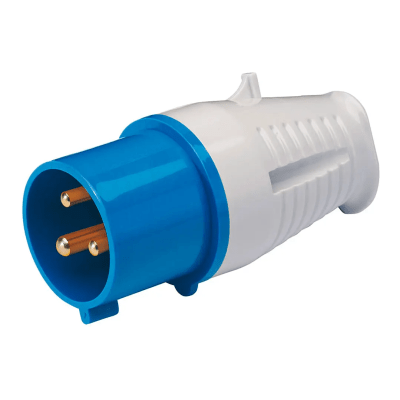 Enchufe Industrial Volante Macho 2P + T 16A 220V IP441