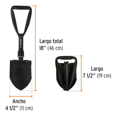 PALA PLEGABLE TRUPER MULTIFUNCIONAL LARGO 18