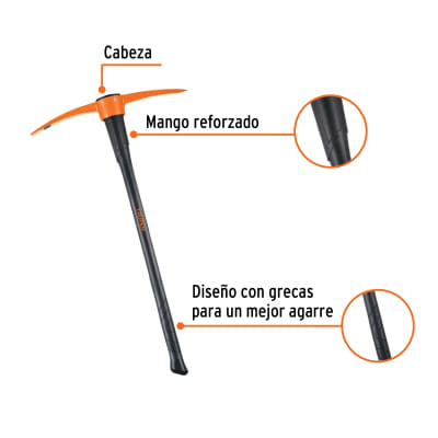 PICOTA TRUPER 5 LBS MANGO FIBRA VIDRIO # ZP-5M1