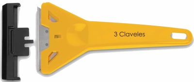 RASPADOR TRES CLAVELES # 242 PARA VIDRIOS 14,5 CMS1
