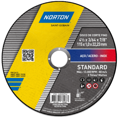 DISCO DE CORTE NORTON DE  4.1/2