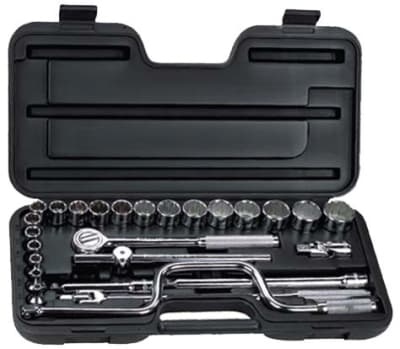 CAJA DE DADOS STANLEY 29 PZS. CUADRANTE DE 1/2 DESDE 10 A 32MM #865041