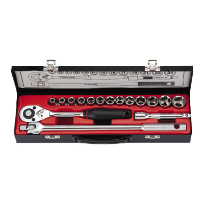 LLAVE DADO CROSSMAN # 99-097 1/2 DR 6 PTAS. CAJA MET. 17 PZS1