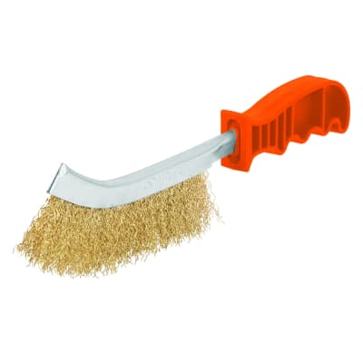 ESCOBILLA ACERO CURVO TRUPER C/MANGO # CEA-10 10''1