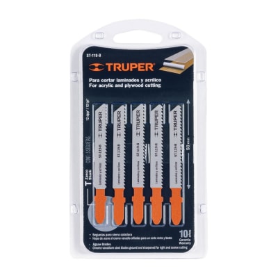 SIERRA CALAR TRUPER P/MADERA C/RECTO JGO. 5 PIEZAS # ST-119-B1