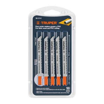 SIERRA CALAR TRUPER STD. P/MADERA C/RECTO JGO.5 PIEZAS #SU-111-C1