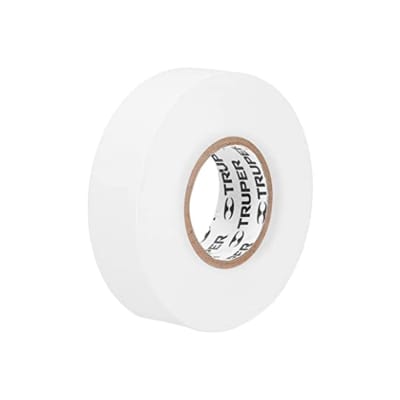 HUINCHA AISLADORA TRUPER 19MMX18M BLANCA # M-33B1
