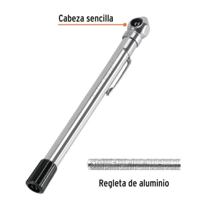 MEDIDOR DE PRESIÓN TRUPER CABEZA SENCILLA 120 LBS #MEA-120S1