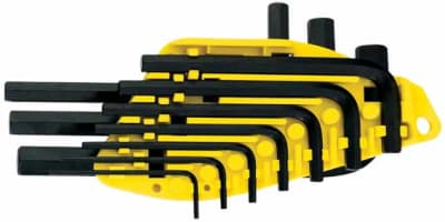 JUEGO LLAVES ALLEN STANLEY EN PULGADAS DESDE 1/16 A 3/8 CON 10 PIEZAS #692541