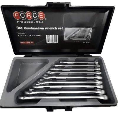 JGO. LLAVES PTA.-CORONA 8-19 MM FORCE 9 PZS. (5094)1