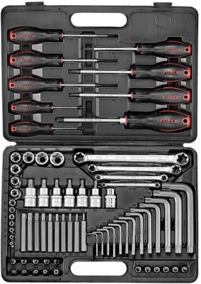JGO. DADOS  LLAVES TORX FORCE CON 73 PZAS.1