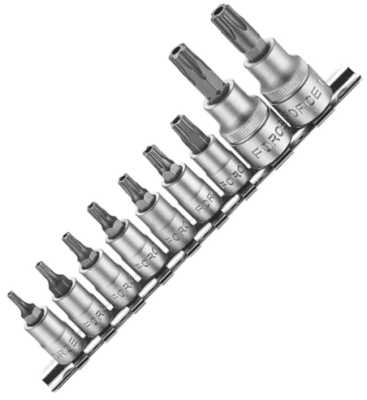 JUEGO 9 PZAS. TORX MACHO FORCE1