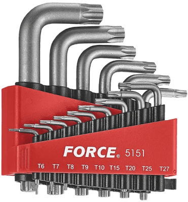 JGO. LLAVES TORX  FORCE CON 15 PZAS1