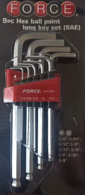 JUEGO LLAVES ALLEN 1/16