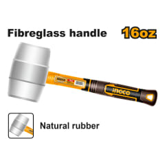 MACETA DE CAUCHO BLANCO INGCO M/FIBRA VIDRIO 16 ONZAS # HRUH89161