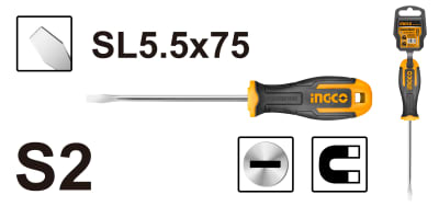 ATORNILLADOR INGCO PALETA IMANTADO 5.5 X 75MM #HS685075(OF)1