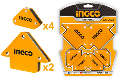ESCUADRA MAGNÉTICA INGCO PARA SOLDAR JGO.6 PZAS.# AMWH60011