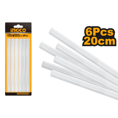 SILICONA INGCO EN BARRAS DE 20 CMS. JGO.6 PCS. # AKTGS20611