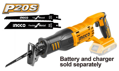 SIERRA SABLE INALAMBRICA 20V S/BAT. S/CARGADOR INGCO#CRSLI11511