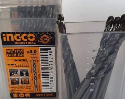 BROCA CIL AR INGCO REFORZADA 4,0 MM C/U3