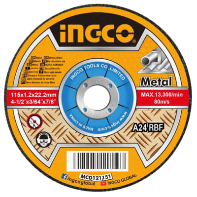 DISCO CORTAR INGCO METAL 4.1/2'' X 1.2'' X 7/8'' #MCD121151(OF)1