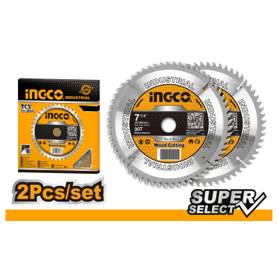SIERRA CIRCULAR INGCO P/MADERA 7.1/4' X 30 DTS.JGO.2 PZAS. # TSB1185101