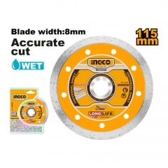 DISCO DIAMANTADO INGCO HÚMEDO 115(4-1/2')X22.2mm # DMD0211521