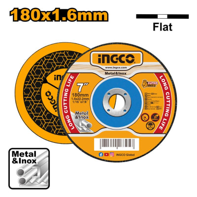 DISCO DE CORTE INGCO PARA METAL INOX 7