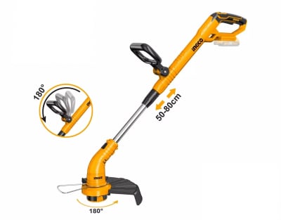 ORILLADORA DE PASTO EXTENSIBLE INALAMB. 20V S/BAT.S/CARGADOR INGCO#CGTLI200181