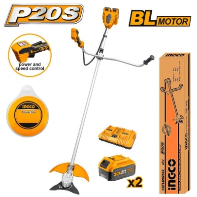 ORILLADORA DE PASTO INGCO INALÁMBRICA 40V C/BAT. C/CARGADOR #CSTLI2025221