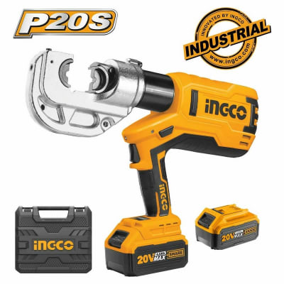 PRENSA TERMINAL INGCO HIDRÁULICA INALÁMBRICA 20V C/CARGADOR C/BATERÍA #CTLI20021