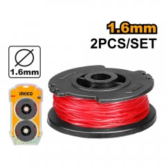 NYLON INGCO P/ORILLADORA 1,6 MM X 5,0 MTS.DISPLAY 2 CARRETES # ALS1601(OF)1